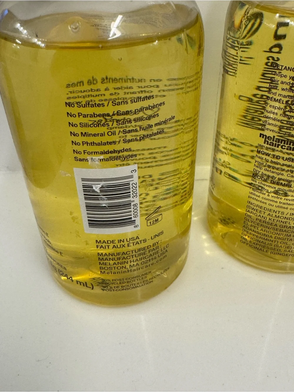 New Unopened Original Formula Melanin Haircare Multi-Use Pure Oil Blend x2